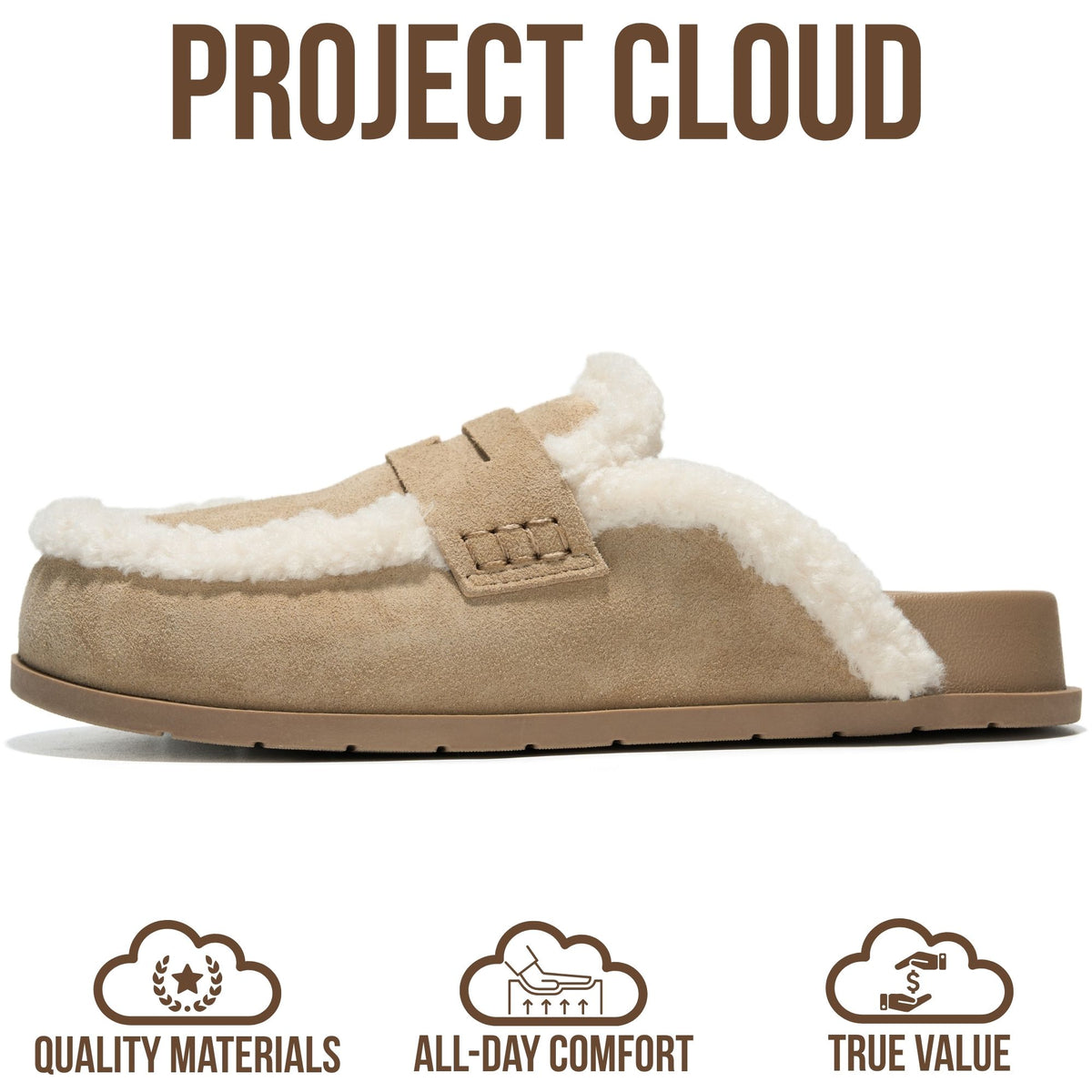Project Cloud Women's | 100% Genuine Leather Clogs Slip-On Mules | Plush and Soft Insole | Arch Support | Lightweight | Non-Slip - Freyja