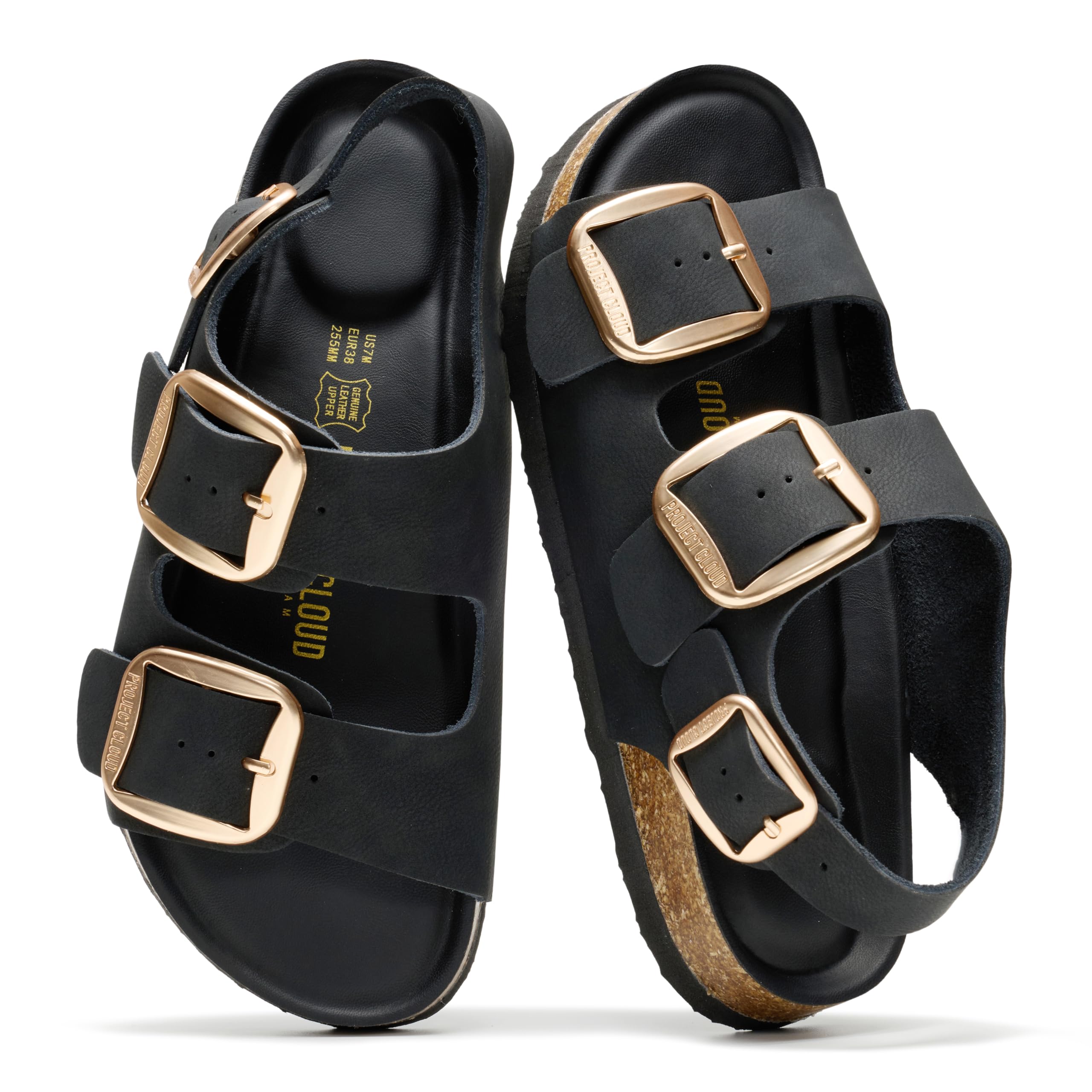 Project Cloud Women's | Genuine Leather Summer Sandals | Memory Foam Insole | Lightweight | Anti-Slip - Garda