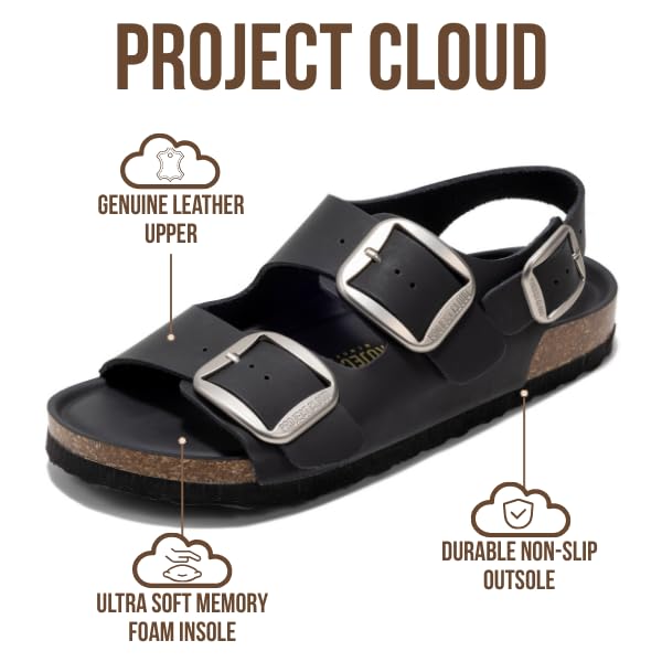 Project Cloud Women's | Genuine Leather Summer Sandals | Memory