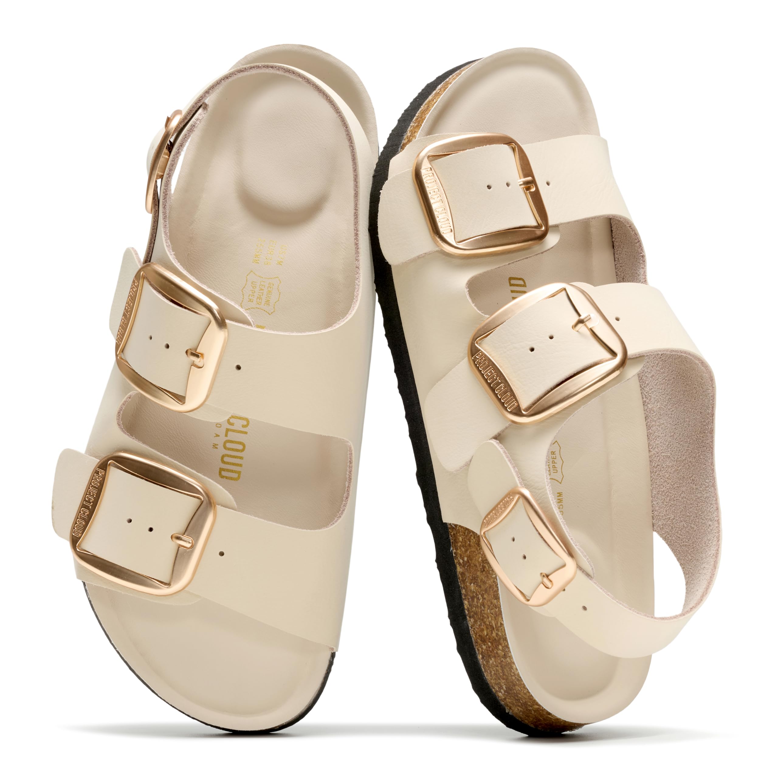 Project Cloud Women's | Genuine Leather Summer Sandals | Memory Foam Insole | Lightweight | Anti-Slip - Garda