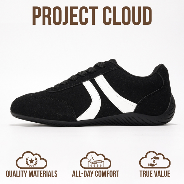 Project Cloud | "Goal" Sneakers for Women | Memory Foam Technology | Lightweight | Non-Slip