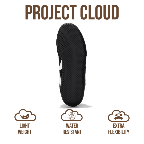Project Cloud | "Goal" Sneakers for Women | Memory Foam Technology | Lightweight | Non-Slip