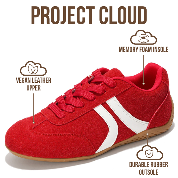Project Cloud | "Goal" Sneakers for Women | Memory Foam Technology | Lightweight | Non-Slip