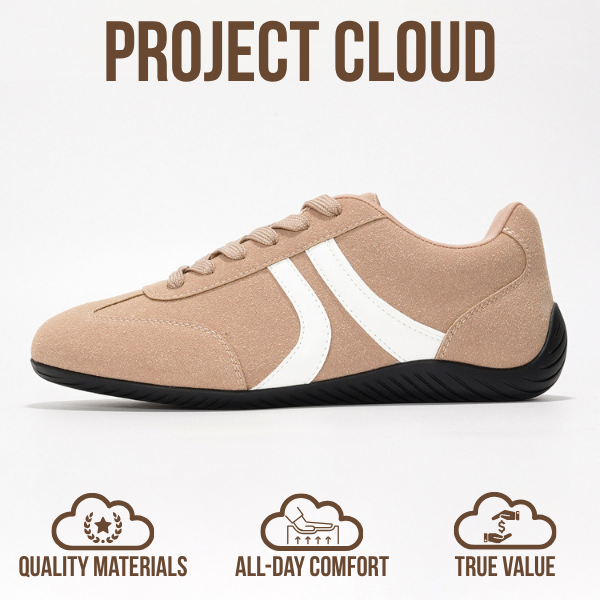Project Cloud | "Goal" Sneakers for Women | Memory Foam Technology | Lightweight | Non-Slip