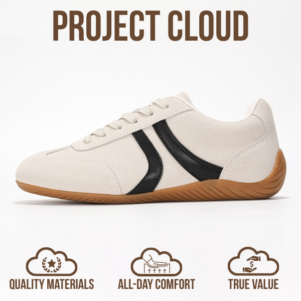 Project Cloud | "Goal" Sneakers for Women | Memory Foam Technology | Lightweight | Non-Slip