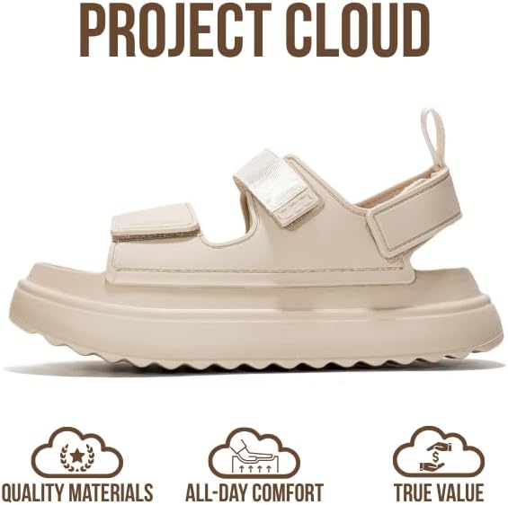 Project Cloud | "Goldie" Womens Sandals | ProjectPlush™ | Waterproof | Lightweight | Non-Slip
