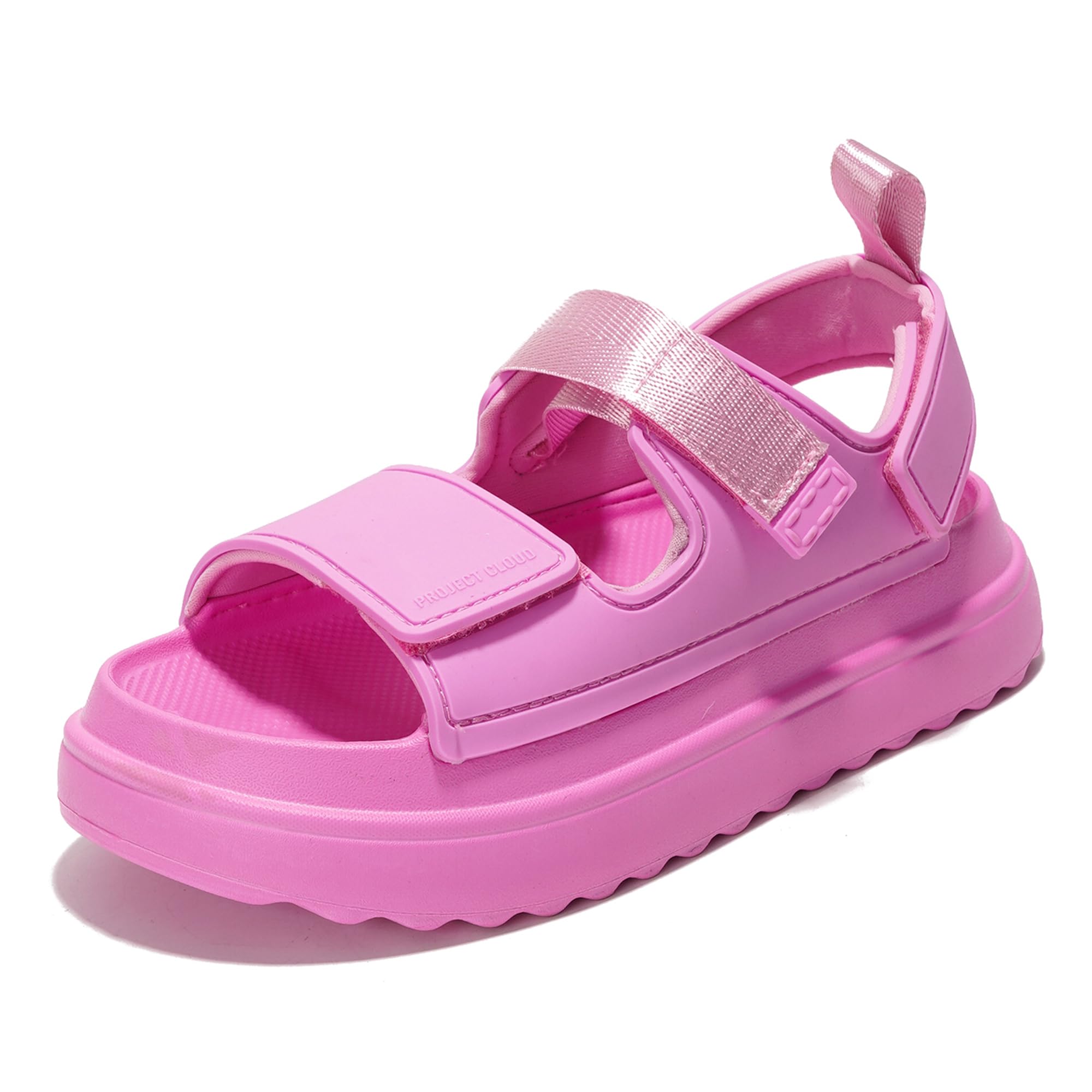 Project Cloud Goldie Women's Pink Sandals with Adjustable Straps and TPR Upper