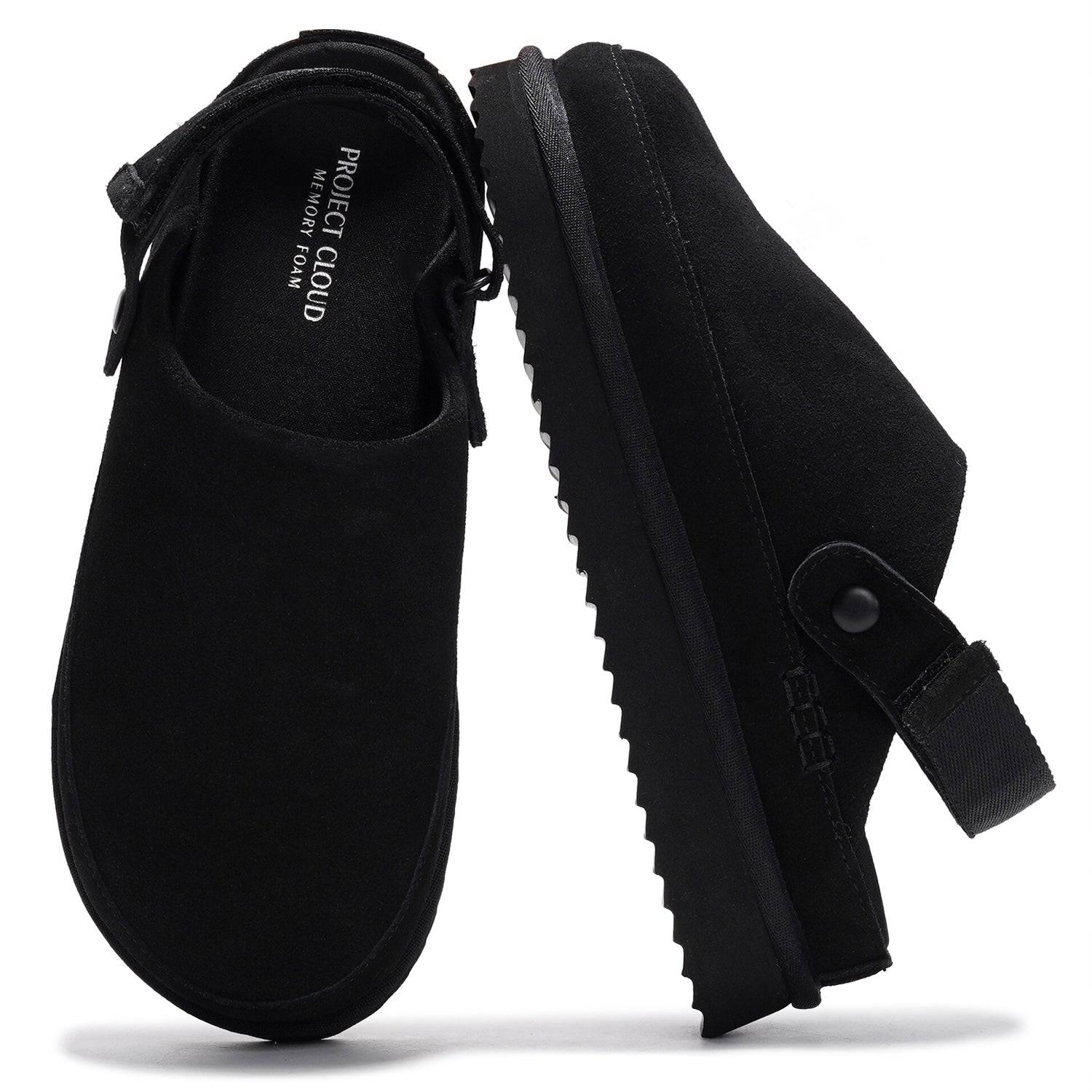 Goldstar Genuine Suede Clogs for Women