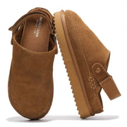 Goldstar Genuine Suede Clogs for Women