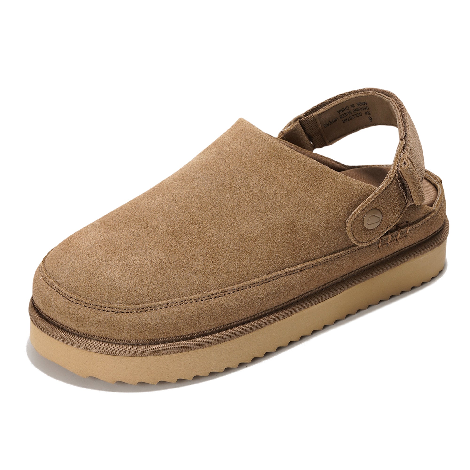 Zapatillas Goldstar de Project Cloud: Zuecos de gamuza con espuma viscoelástica y comodidad. 