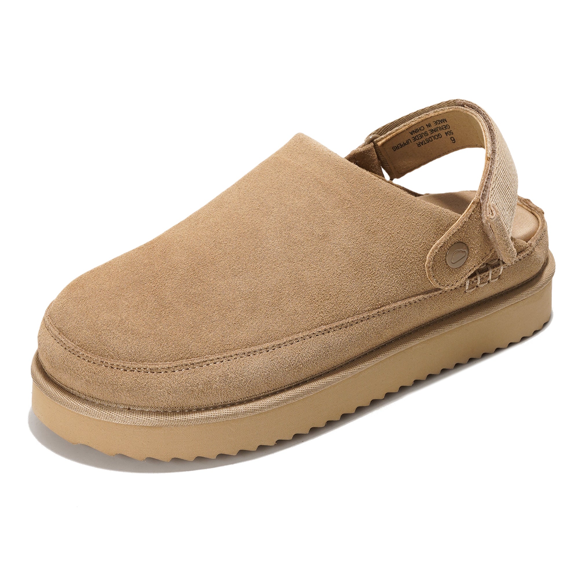 Zapatillas Goldstar de Project Cloud: Zuecos de gamuza con espuma viscoelástica y comodidad. 