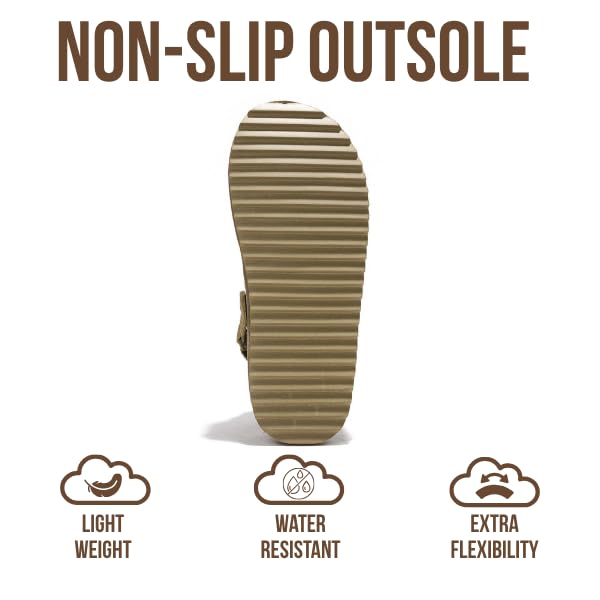 Project Cloud Women's | Genuine Suede Clogs for Women | Memory Foam | Lightweight | Non-Slip - Goldstar