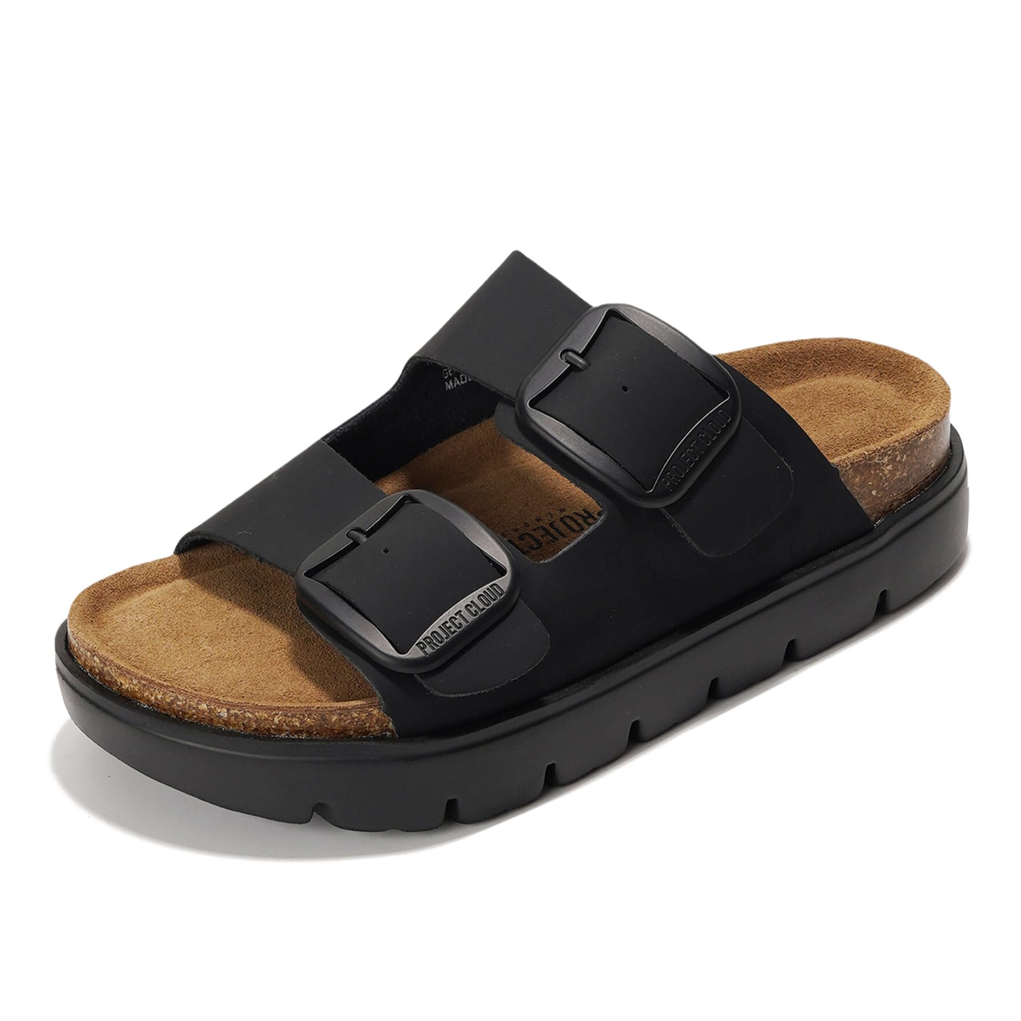 Project Cloud | "Greece Chunky" Women Platform Sandals | Genuine Leather | ProjectPlush | Non-Slip