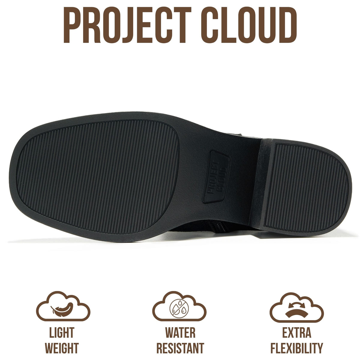 Project Cloud Women's | 100% Genuine Leather Heeled Chelsea Boots | SmartFoam Insole | Lightweight | Non-Slip - Hannah - Project Cloud - Boots -Shop Project Cloud premium footwear Now!
