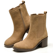 Project Cloud Women's | 100% Genuine Leather Heeled Chelsea Boots | SmartFoam Insole | Lightweight | Non-Slip - Hannah - Project Cloud - Boots -Shop Project Cloud premium footwear Now!