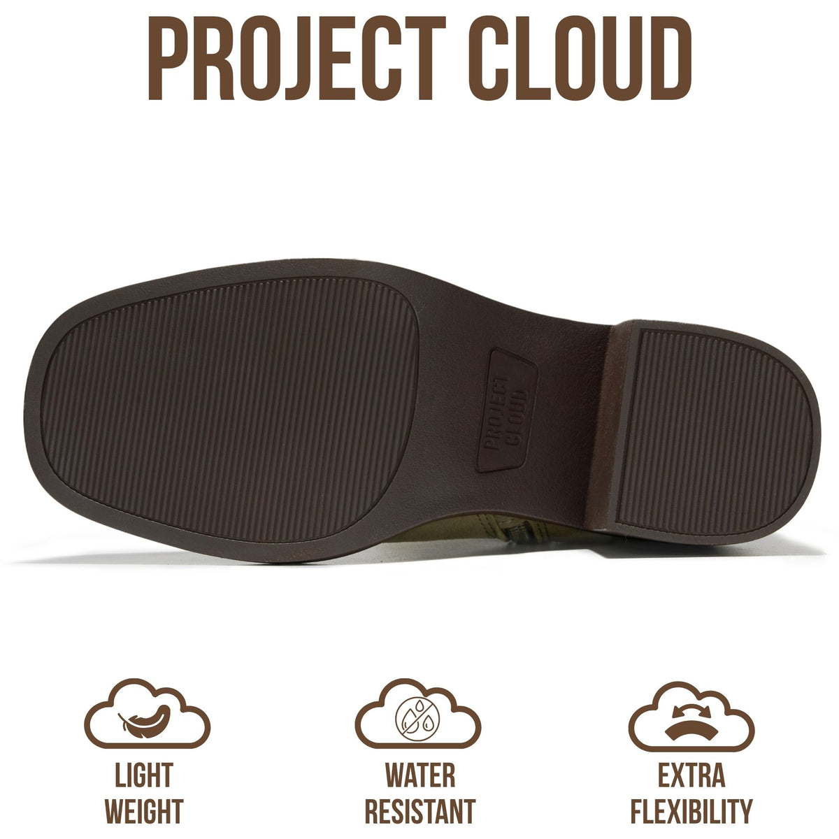 Project Cloud Women's | 100% Genuine Leather Heeled Chelsea Boots | SmartFoam Insole | Lightweight | Non-Slip - Hannah - Project Cloud - Boots -Shop Project Cloud premium footwear Now!