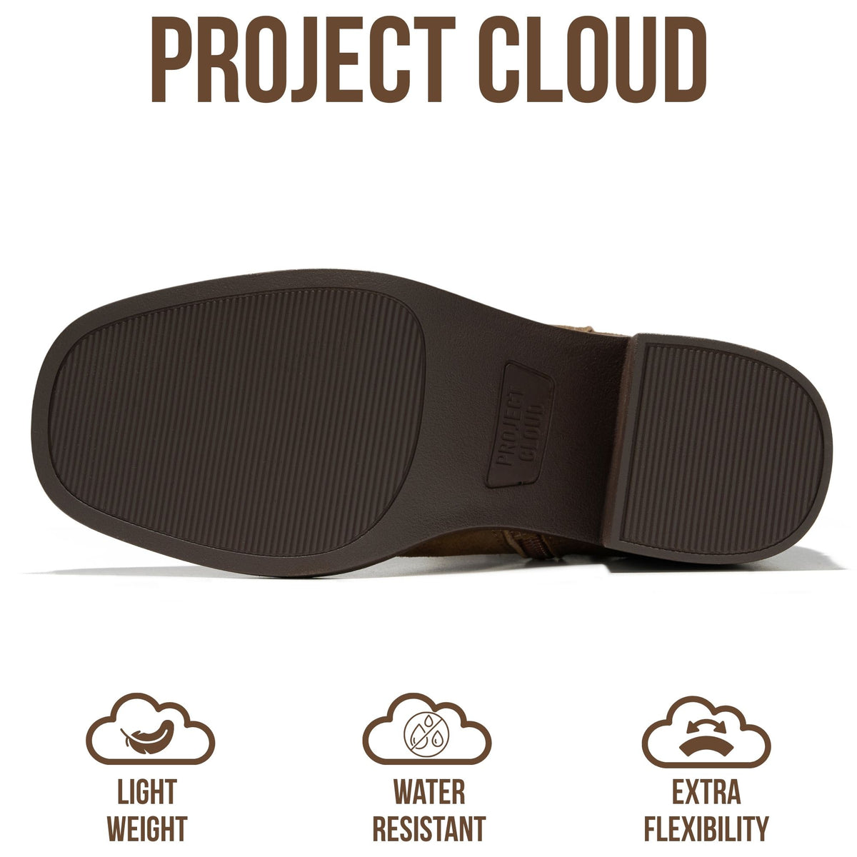 Project Cloud Women's | 100% Genuine Leather Heeled Chelsea Boots | SmartFoam Insole | Lightweight | Non-Slip - Hannah - Project Cloud - Boots -Shop Project Cloud premium footwear Now!