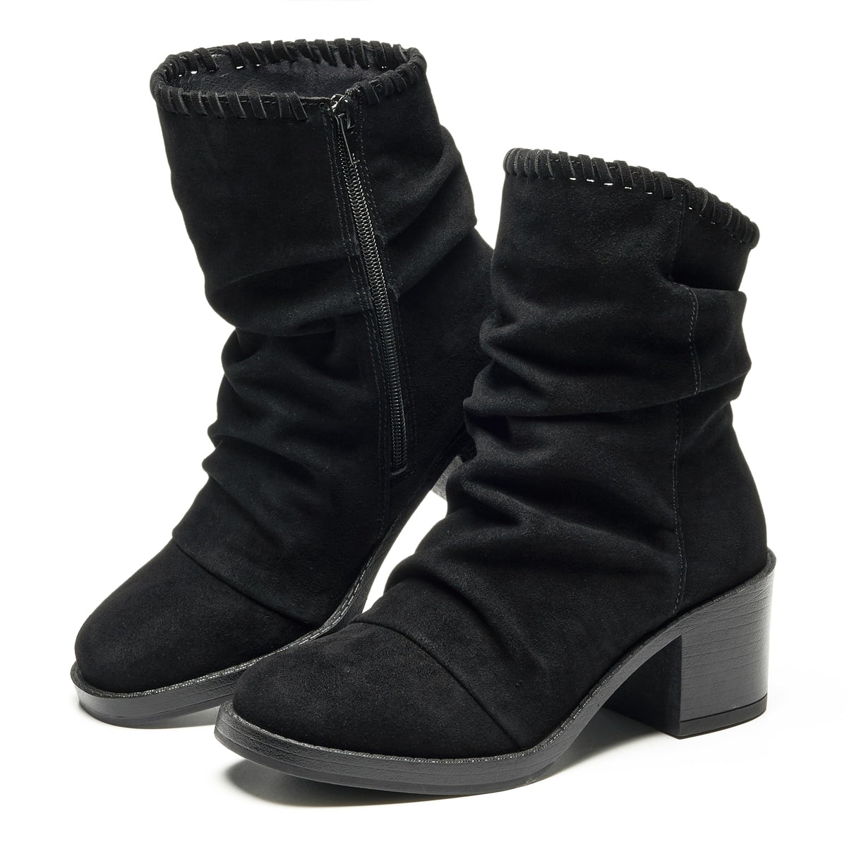 Project Cloud Women's | 100% Genuine Leather Ankle Slouch Boots | High Density Foam Insole | Lightweight | Non-Slip - Harmony - Project Cloud - Boots -Shop Project Cloud premium footwear Now!