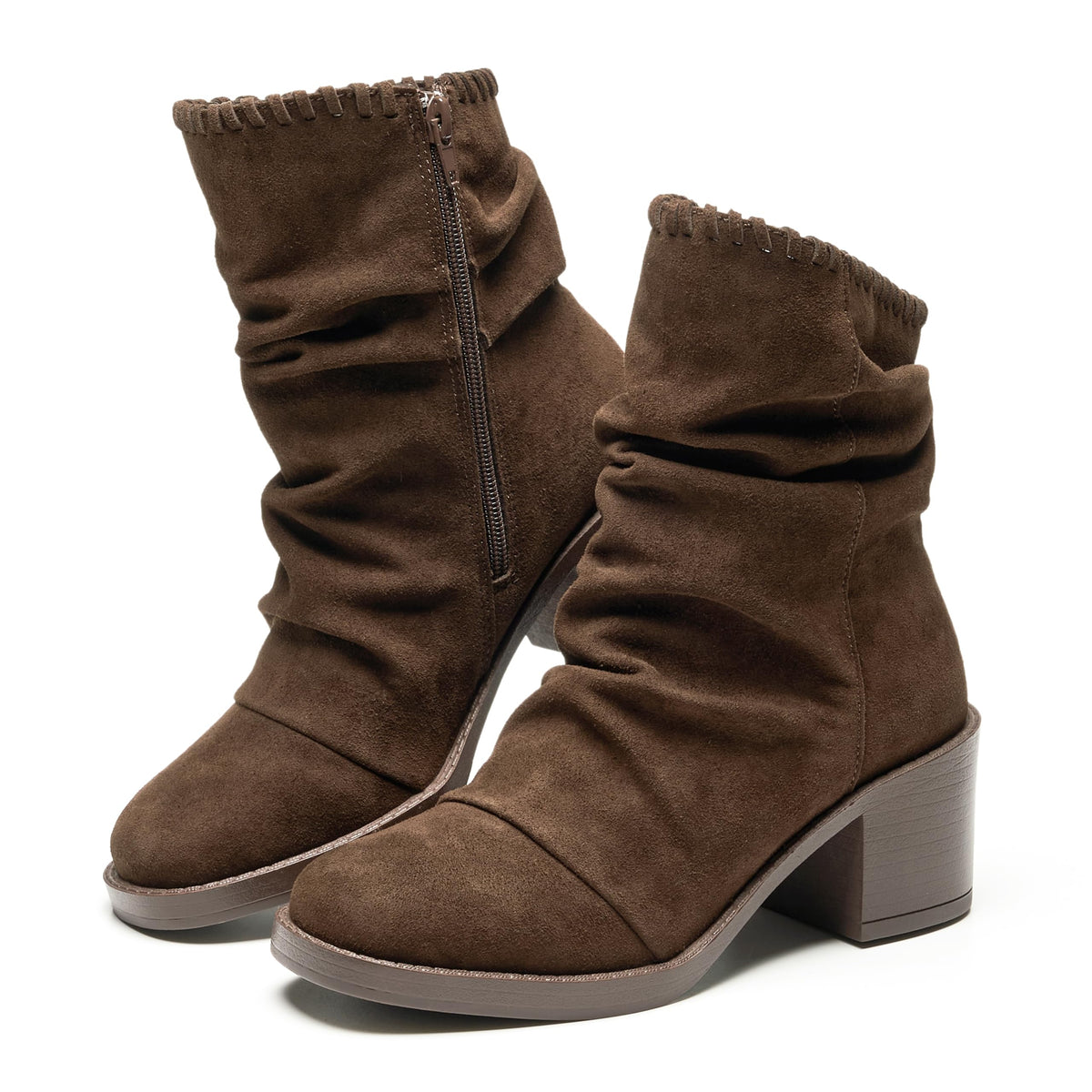 Project Cloud Women's | 100% Genuine Leather Ankle Slouch Boots | High Density Foam Insole | Lightweight | Non-Slip - Harmony - Project Cloud - Boots -Shop Project Cloud premium footwear Now!