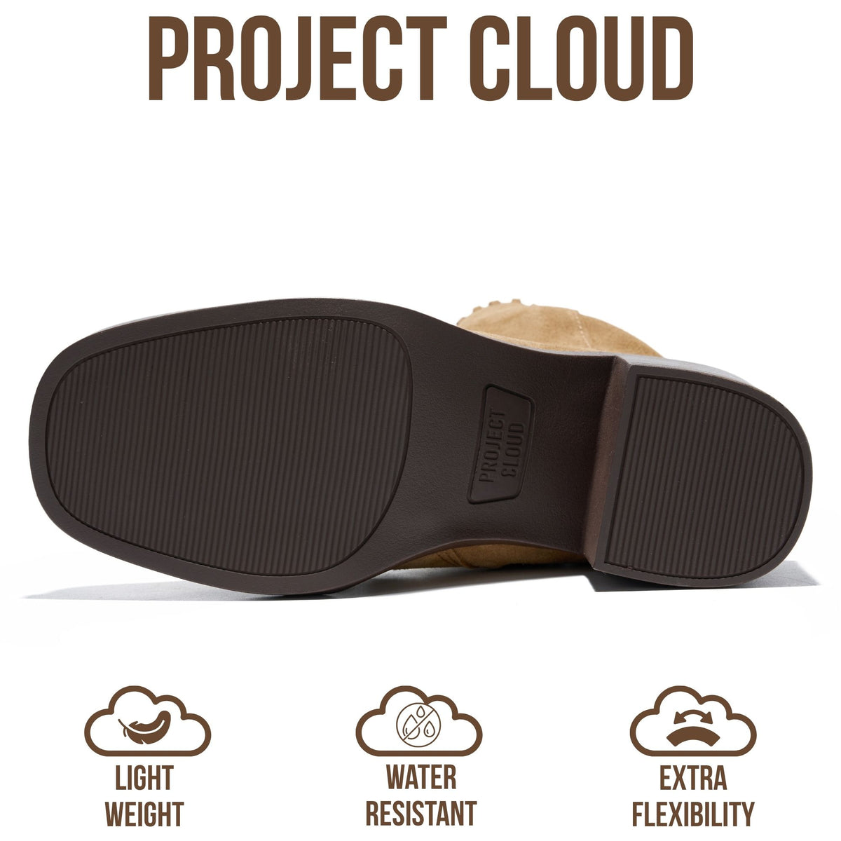 Project Cloud Women's | 100% Genuine Leather Ankle Slouch Boots | High Density Foam Insole | Lightweight | Non-Slip - Harmony - Project Cloud - Boots -Shop Project Cloud premium footwear Now!