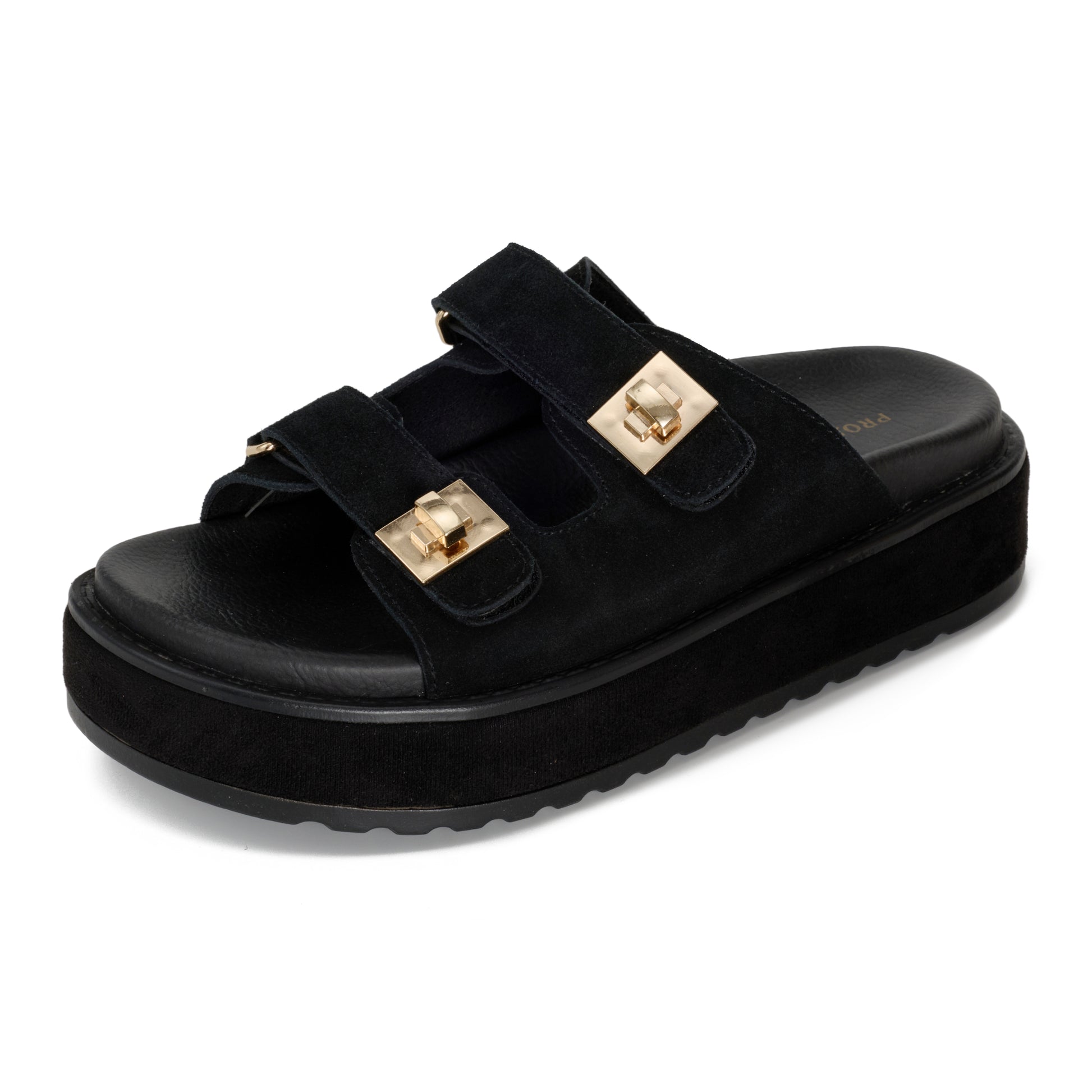 Project Cloud Women's | Genuine Leather Platform Sandals | Memory Foam Insole | Lightweight | Non-Slip - Havana - Project Cloud - Sandals -Shop Project Cloud premium footwear Now!