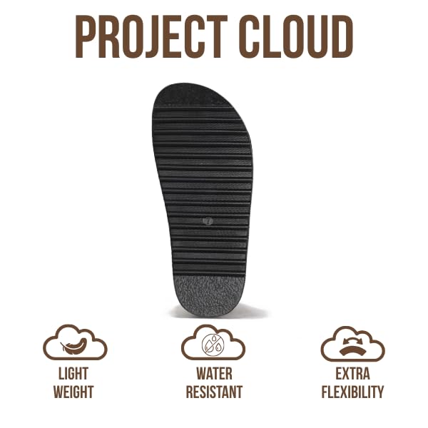 Project Cloud Women's | Genuine Leather Platform Sandals | Memory Foam Insole | Lightweight | Non-Slip - Havana - Project Cloud - Sandals -Shop Project Cloud premium footwear Now!