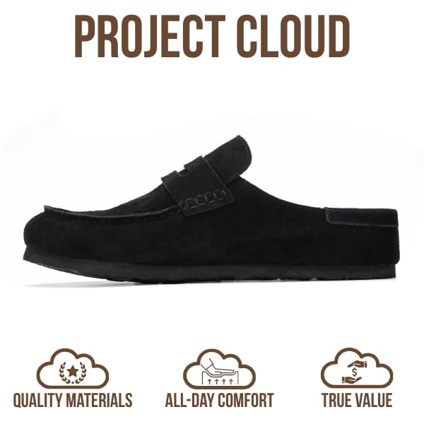 Project Cloud Women's | Genuine Leather Clogs for Women | Memory Foam | Lightweight | Non-Slip - Haven