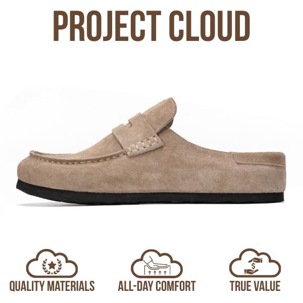 Project Cloud Women's | Genuine Leather Clogs for Women | Memory Foam | Lightweight | Non-Slip - Haven