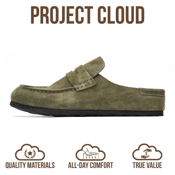 Project Cloud Women's | Genuine Leather Clogs for Women | Memory Foam | Lightweight | Non-Slip - Haven