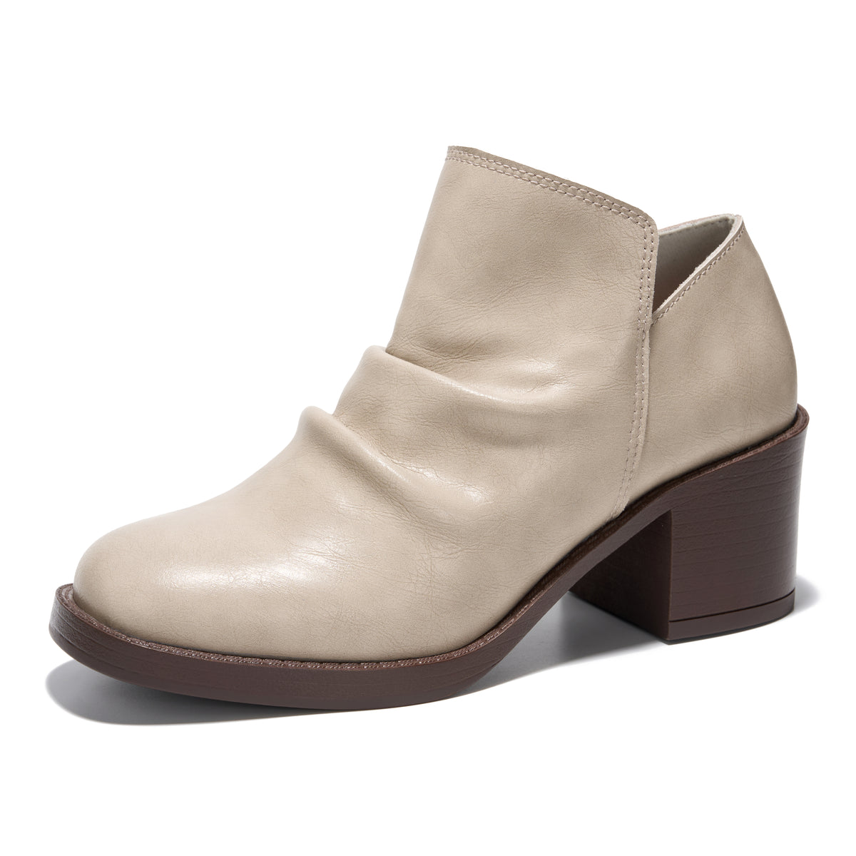 Project Cloud Women's | Genuine Leather Heeled Boots | Smart Foam | Lightweight | Non-Slip - Hazel