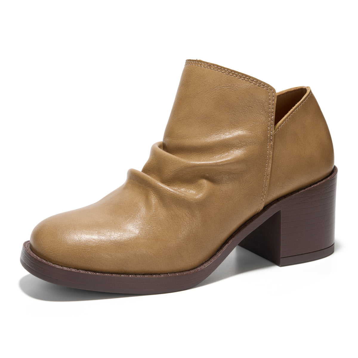 Project Cloud Women's | Genuine Leather Heeled Boots | Smart Foam | Lightweight | Non-Slip - Hazel