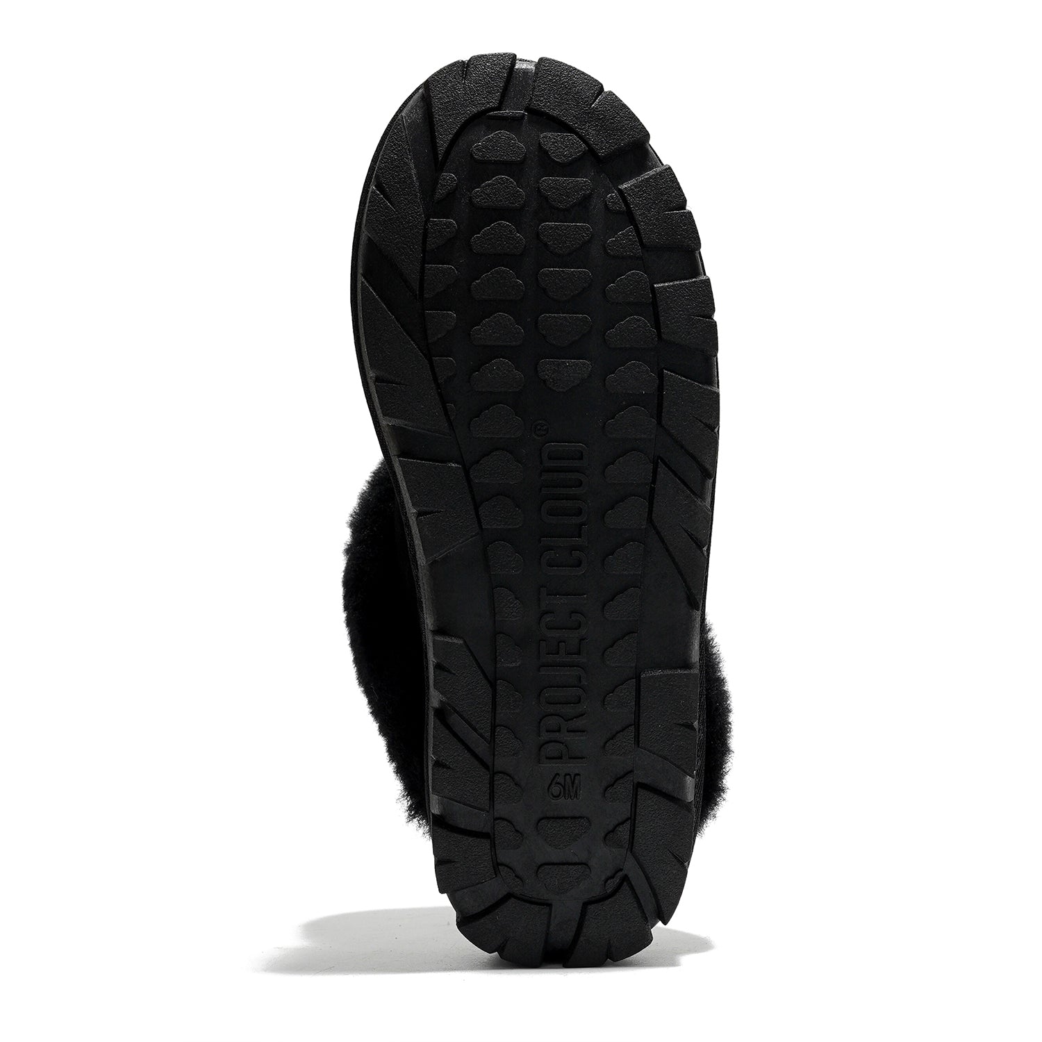 Project Cloud | "Hedy" 100% Genuine Leather & Natural Fur Lining Fuzzy Slippers | Memory Foam | Non-Slip