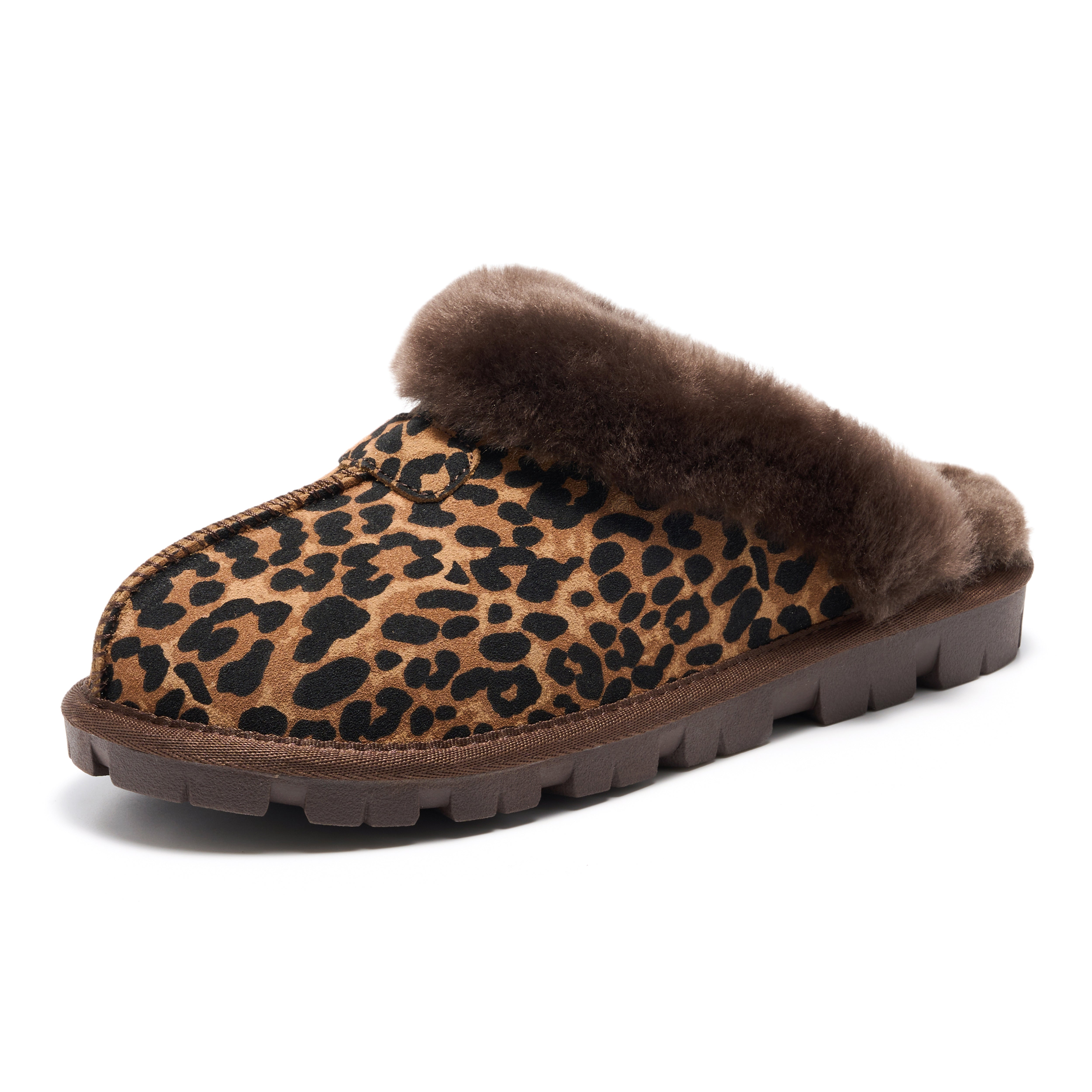Project Cloud para Mujer | 100 % Cuero Genuino y Forro de Piel Natural Zapatillas Suaves | Espuma Viscoelástica | Antideslizantes - Hedy