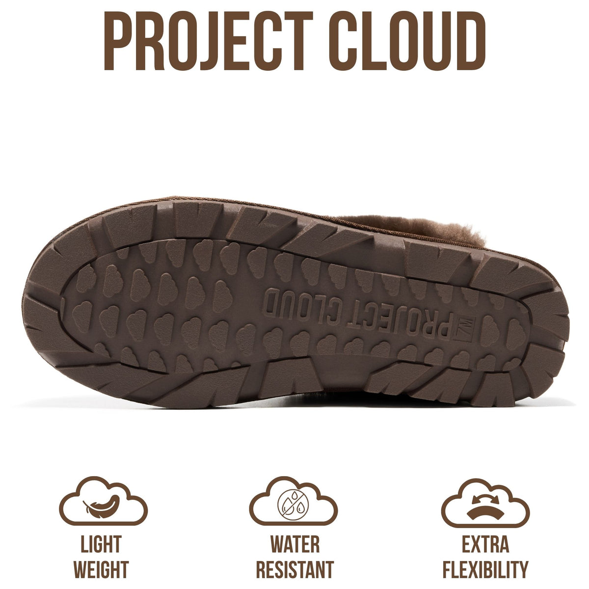 Project Cloud Women's | 100% Genuine Leather & Natural Fur Lining Fuzzy Slippers | Memory Foam | Non-Slip - Hedy