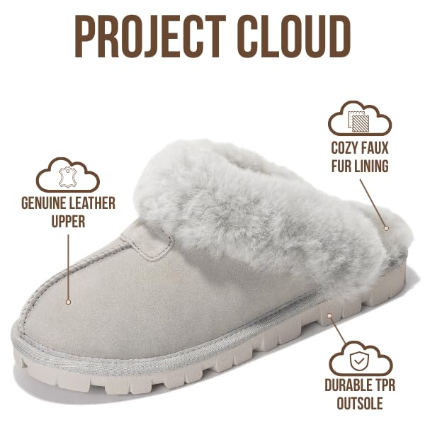 Pantuflas de piel Hedy de Project Cloud: auténtica comodidad y estilo en cualquier lugar 