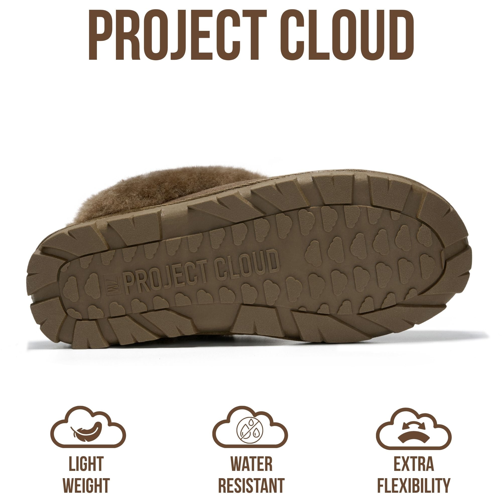 Project Cloud para Mujer | 100 % Cuero Genuino y Forro de Piel Natural Zapatillas Suaves | Espuma Viscoelástica | Antideslizantes - Hedy