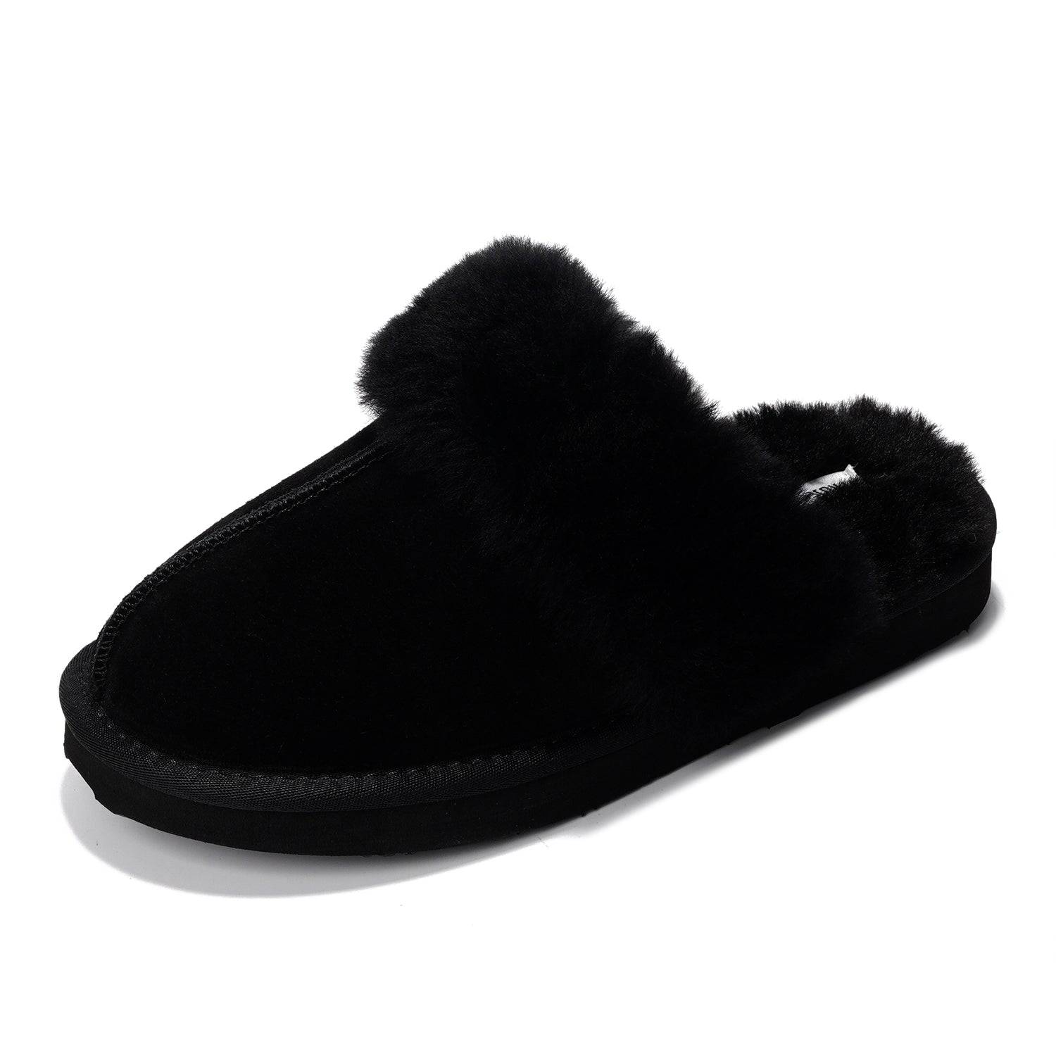 【日本入手困難】Suede and shearling slippers Project Cloud Shearling Slippers for Women - Genuine Suede