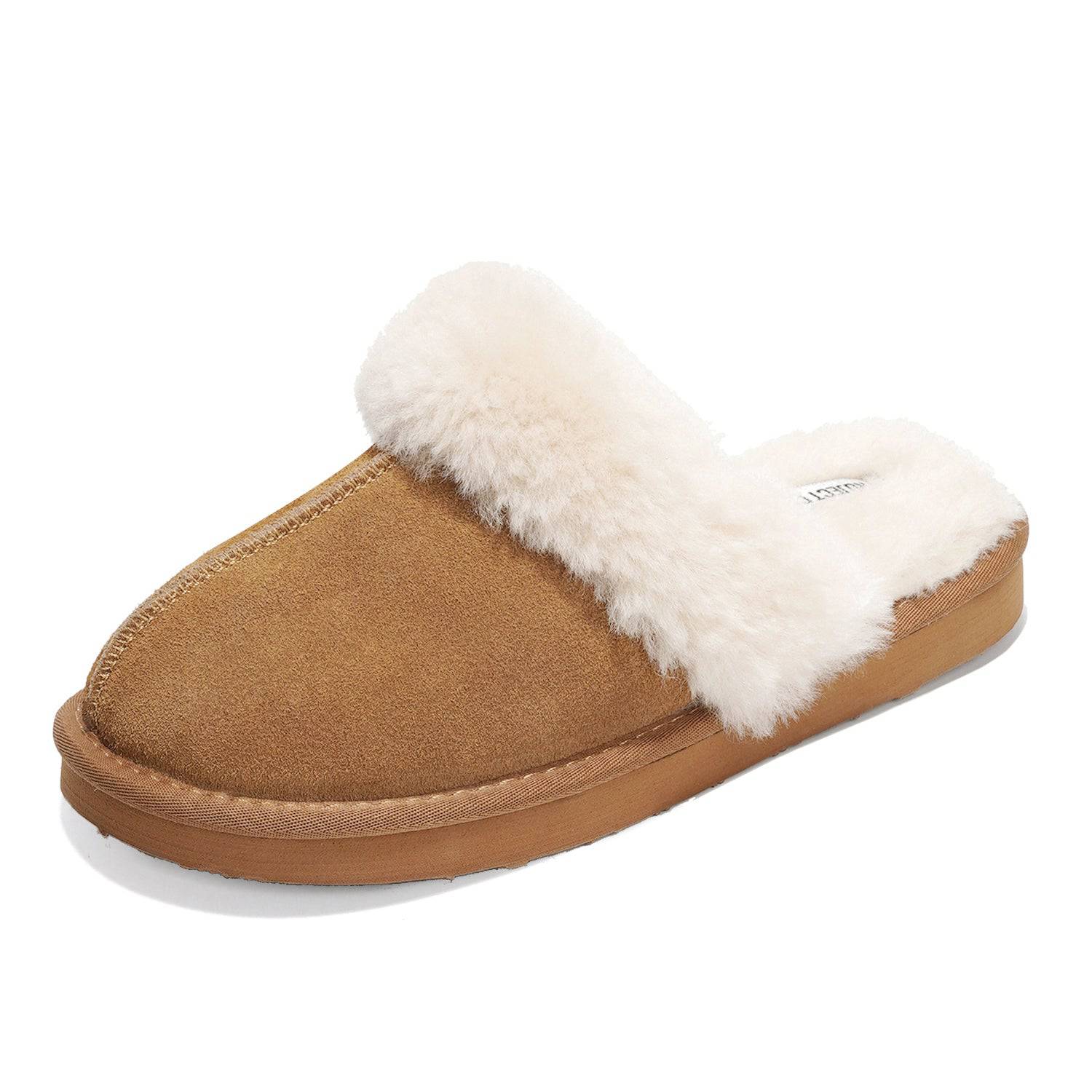 【日本入手困難】Suede and shearling slippers Project Cloud Shearling Slippers for Women - Genuine Suede