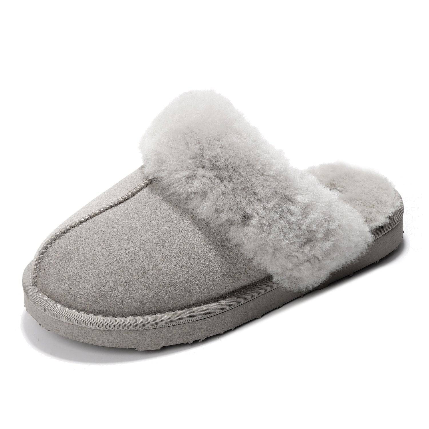 【日本入手困難】Suede and shearling slippers Project Cloud Shearling Slippers for Women - Genuine Suede