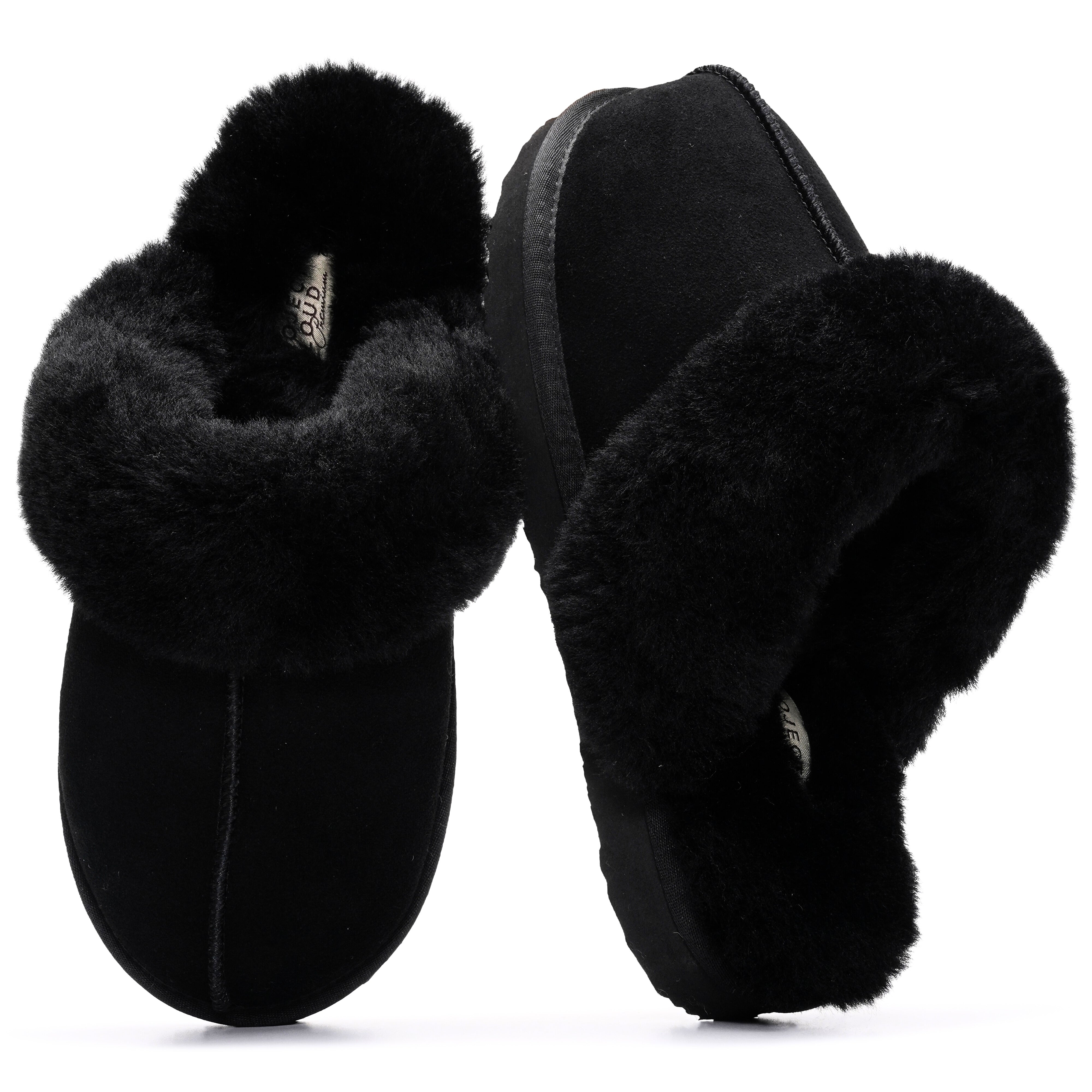 Project Cloud Women's | Shearling & Fuzzy Slippers for Women | Clogs & Mules | Memory Foam | Non-Slip - Henka