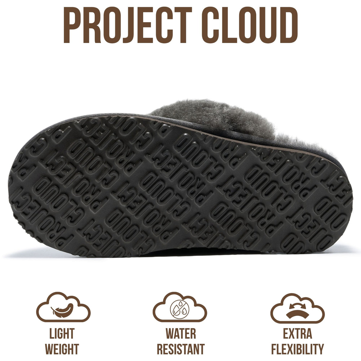 Project Cloud Women's | Shearling & Fuzzy Slippers for Women | Clogs & Mules | Memory Foam | Non-Slip - Henka - Project Cloud - Clogs -Shop Project Cloud premium footwear Now!