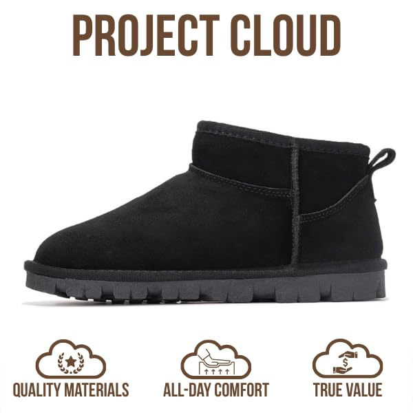 Project Cloud | "Hikey" Ankle Boots for Women | Genuine Leather | Memory Foam | Lightweight | Non-Slip