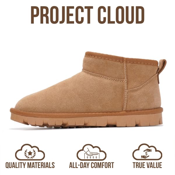 Project Cloud | "Hikey" Ankle Boots for Women | Genuine Leather | Memory Foam | Lightweight | Non-Slip