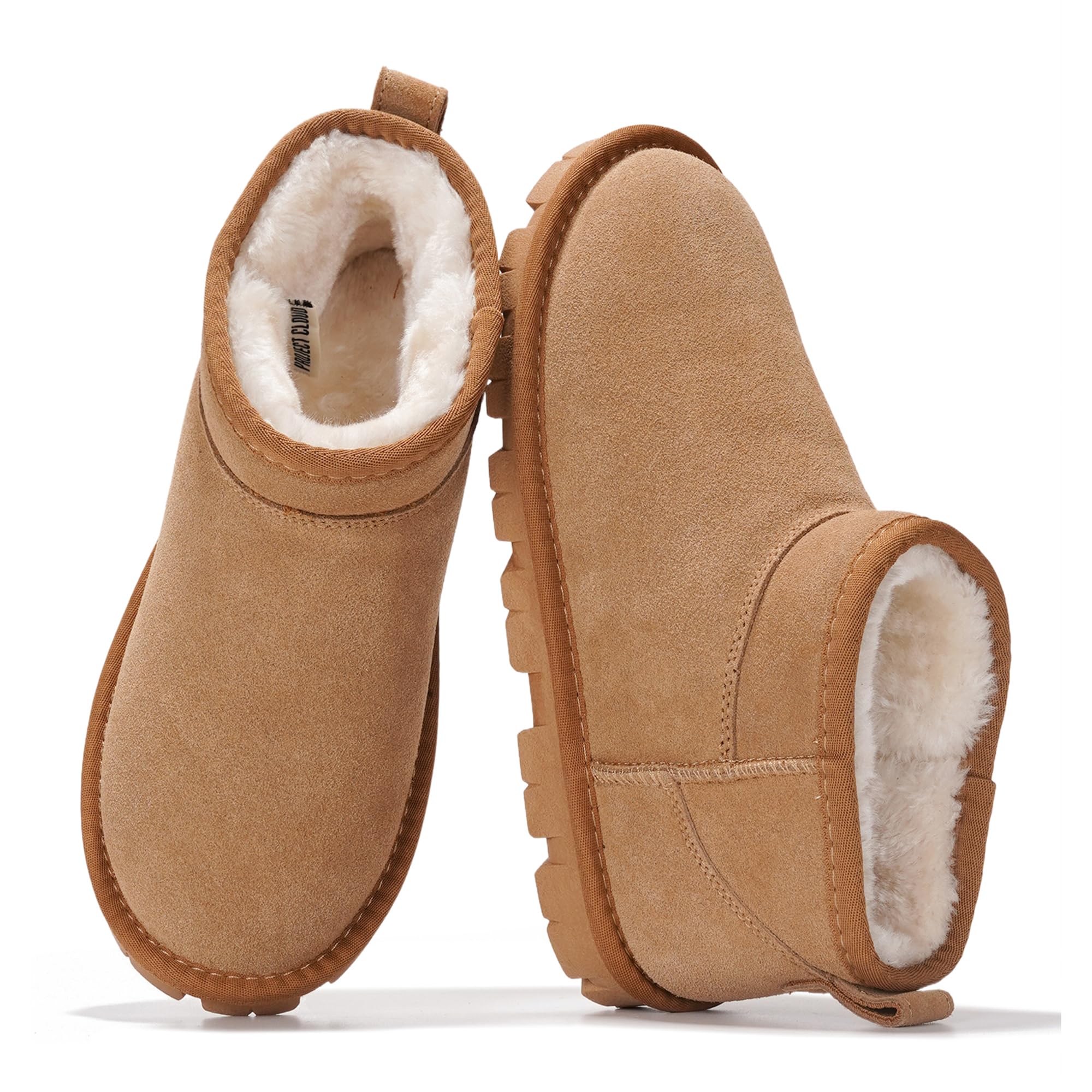 Project Cloud | "Hikey" Ankle Boots for Women | Genuine Leather | Memory Foam | Lightweight | Non-Slip