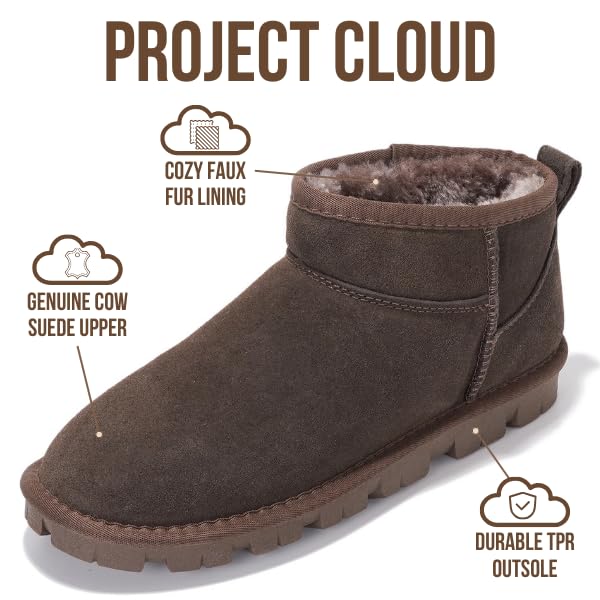 Project Cloud | "Hikey" Ankle Boots for Women | Genuine Leather | Memory Foam | Lightweight | Non-Slip