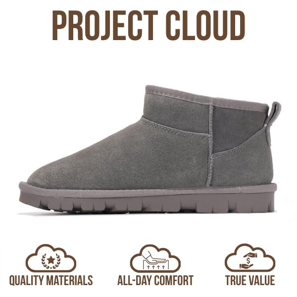 Project Cloud | "Hikey" Ankle Boots for Women | Genuine Leather | Memory Foam | Lightweight | Non-Slip