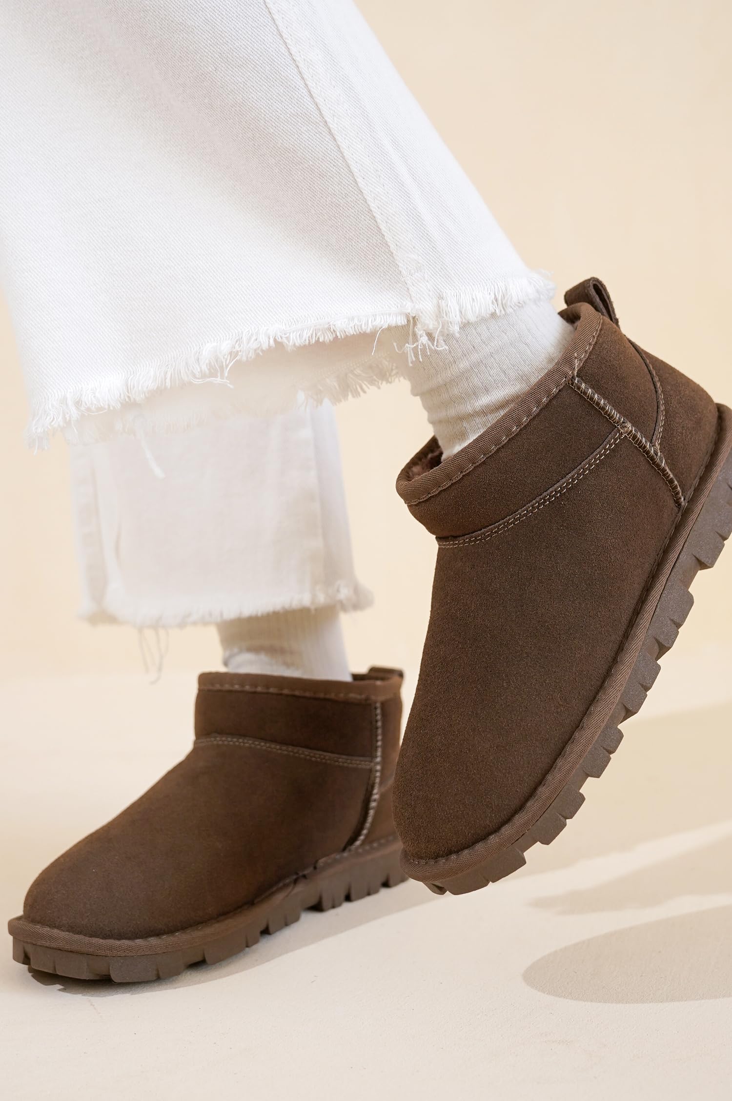 Project Cloud | "Hikey" Ankle Boots for Women | Genuine Leather | Memory Foam | Lightweight | Non-Slip