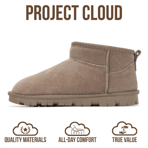Project Cloud | "Hikey" Ankle Boots for Women | Genuine Leather | Memory Foam | Lightweight | Non-Slip