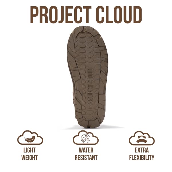 Project Cloud | "Hikey" Ankle Boots for Women | Genuine Leather | Memory Foam | Lightweight | Non-Slip