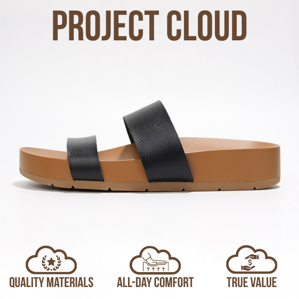 Project Cloud Women's | Lightweight Platform Sandals | Memory Foam Technology | Anti-Slip - Hilltop